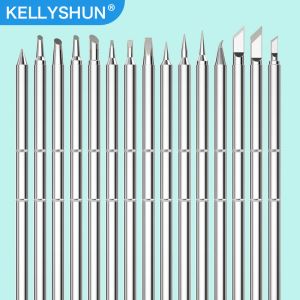 İpuçları 5pcs Kellyshun 2 in 1 T12 Entegre Termostatik Havalandırma Demir Uçu Kaynak Uç Isıtma Çekirdek String Kaynak Araçları