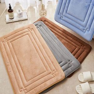 Bath Mats Inyahome Comfortable Non-Slip Bathroom Rugs Memory Foam Floor Carpet For Living Room Machine Wash Easier To Dry