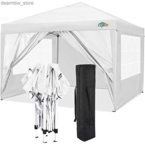 Tents and Shelters 10x10 Gazebo Pop Up Canopy Tent Up Waterproof Canopy Tents for Parties Camping Easy Set Tent with Carry Bag Patio Gazebo L48