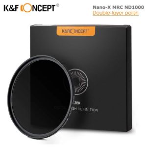 Aksesuarlar K F Konsept ND1000 ND Filtre 10 Durdur Nanox MRC Nötr Yoğunluk 52mm 58mm 62mm 67mm 72mm 77mm 82mm Kamera Değişken Lens Filtresi