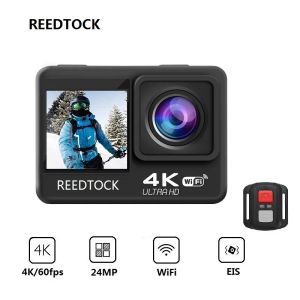 Câmera de ação original de câmeras 4k 60fps 24mp 2.0 toque lcd eis tela dupla wifi controle remoto à prova d'água 4x 9 Pro Sport Video Recorder