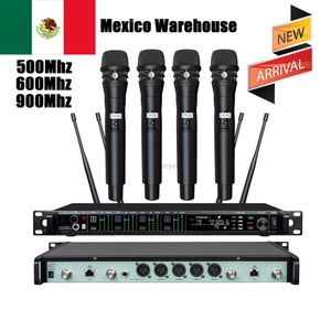 Microfoni microfono wireless professionale leicozic KSM11 KSM8 Sistema radio a 4 canali microfoni microfono Lavalier microfono per stadio 240408