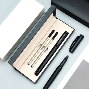 1 Set Luxury Metal Ball Point Stift Nachfüll- und Box -Kombinationstifte für Business Writing Office Stationery Customized Gift 240320