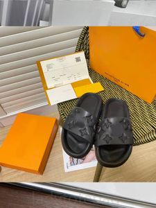 10A najwyższej jakości Letnie Kapcie luksusowe designer słoneczny poduszki sandałowe na plaży slajdy basenowe slajdy vintage buty męskie masy miękkie płaskie buty pary Mule 35-45