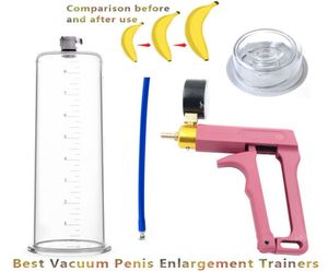 Macho Penis Pump A vácuo para homens Manual Extender Enhancer Masturbator Penile Trainer Tool Adult Toys Sexy Toys for8334610