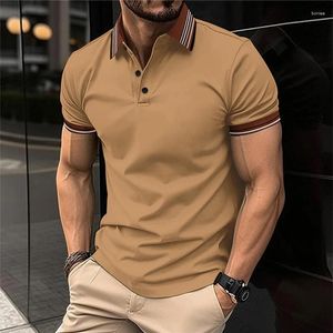 Herren Polos Sommer Casual Sports kurzärmeliges Polo-Shirt Mode komfortable T-Shirt atmungsaktives Top