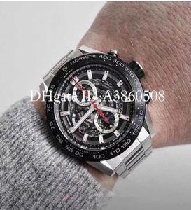 Top Quality Men039s Sports Watch 45MM Stainless Steel Mens Watches Japanese VK Quartz Chronograph Montre de luxe montres6823216