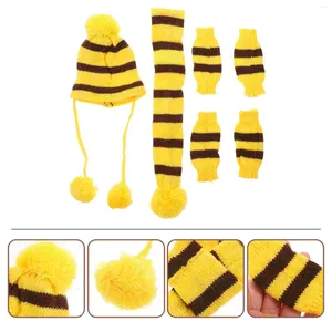 Dog Apparel Festival Strpe Clothes Warm Costume Set Knitted Winter Clothing Accessories