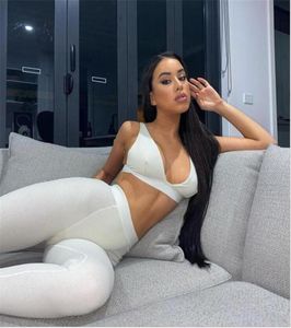 New Women Tracksuits Set Fashion Bra Clothes Sport Set Outfits 2 Piece Set Sportswear Sport Suit Shirt Pants Women Tracksuit24809476855