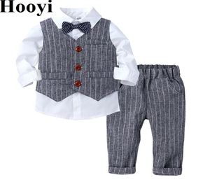 Spring Boys sätter barn039s randvest skjortor baby långa byxor barn kostymer kläder kläder smoking 2104132158021