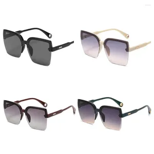 Outdoor Eyewear Fashion Female Shades Square Occhiali da sole oversize Sun occhiali senza bordo