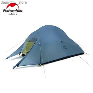 Tents and Shelters Naturehike New Cloud Up Camping Tent Ultralight Waterproof 2 Person Tent Outdoor Travel Hiking 1 Person Beach Backpacking Tent L48