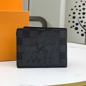 7A Quality Designer Letter Unisex Wallet Large and Small Lattice Stitching Mens Suit Clip Built-in Credit Card Slot Clutch Bags Brand Women Wallets Purse Card Holders
