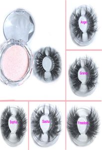 2020 Nya 3D -minkögonfransar Dramatiska Mink Eyelash 5D Tjock Long False Eyelash Wispy Lashes Volym LASS Erbjudande Privat Logo Labe SE5746375