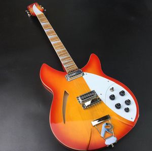 High Gality 6String 360 Guitar Basswood Body com RAIL Bright Orange Paint e Hardware Crome armado que pode ser 6317467
