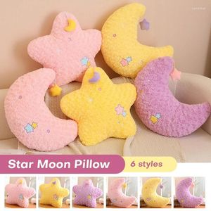 Pillow 45Cm Cute Stars Moon Plush Doll Toys Soft Stuffed Toy Home Decroration Birthday Gifts For Friends Office Lunch Rest