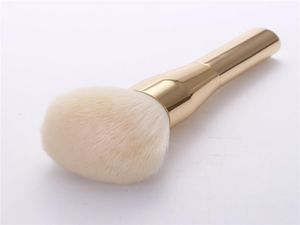 Mjuk stor pulver bursh guld ansikte pulver rodnad makeup borste bronzer borste färg guld4606766