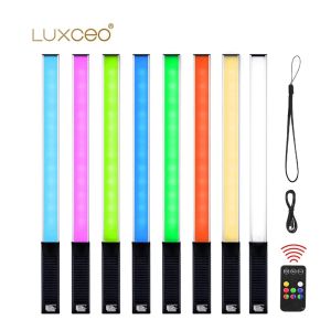 Accessori Luxceo Q508A LED RGB Video Light Bacchetta Lampada Remoto Controllo Remote Controllo 8 Colore 3000K5750K per foto