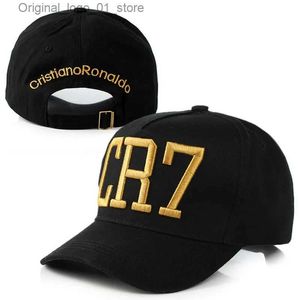 Ball Caps High quality 2024 new arrival Cristiano Ronaldo CR7 baseball cap hip-hop cap snapshot cap mens and womens sun caps Q240408