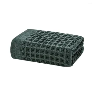 Toalha 4pcs Algodão leve Misture banheiro esportes ao ar livre Viagem de cozinha de cozinha sólida Padrão de waffle macio absorvente secagem rápida