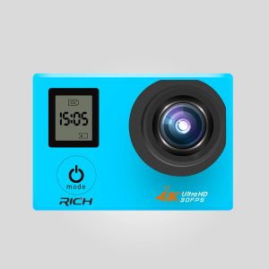 Câmera de ação 4K de câmeras Rich V903D 2.0 Visor LCD duplo LCD 16MP Câmera WiFi Wi -Fi 30m Mini Câmerada de câmera à prova d'água 170 ângulo HDMI Out