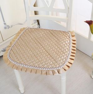 ヨーロッパスタイルの豪華なダイニングチェアクロスシートクッションチェアレース刺繍入り夏の薄い家の装飾クッション6687976