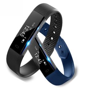 ID115 Smart Band Bransoletka Krok Fitness Fitness Smartband Barm Burzy się Wibracje Wibracje PK ID107 Fit Bit Miband2 Watch Heart1268121