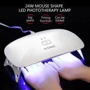 ドレスRSネイル24W UV LEDランプネイルドライヤーポータブルUSBケーブルUVゲル用マニキュアドライヤー充電ポータブルパワーネイルアートツール