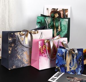 4 stili sacche da regalo creativo sacche da regalo per imballaggi per confezionamento per il matrimonio con una borsa per torta di compleanno per ospiti con decorazione per feste a nastro