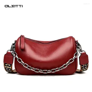 バッグOlsitti厚いチェーン女性のためのクロスボディ2024ファッション女性の肩のハンドバッグと財布