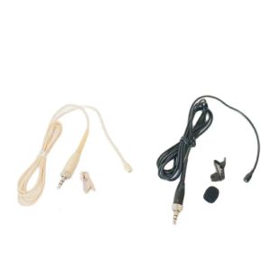 MICROPHONES MICWL E6 WIRELESS LAPEL LAVALIER MICROPHONE FOR SENNHEISER G1 G2 G3 G3 G4タイクリップボディパックトランスミッターBeigeブラックオプション