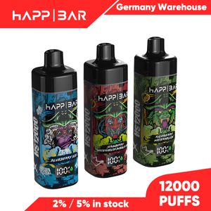 2024 Popular Happ 15000 16000 sbuffi a vapo usa e getta per batteria ricaricabile elettronica 0% 2% 3% 5% nicotina all'ingrosso i vape e cig vaporizer