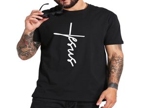 Jesusu über Angstbasis Bible Vers T Shirt 100% Baumwolle EU Größe Persönlichkeit Kurzarm Tee Topschina Live -Netzwerk Red8428769