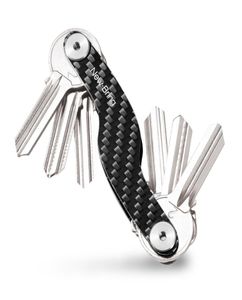 Newbring Carbon Fiber Key Organizer Car Key Holder Chain Smart Key Wallets Ring Y190522024981505