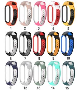 Ремешок для Mi Band 5 Bragelet Bracelet для браслета Mi Band Miband 5 Спортивный ремешок для xiaomi mi band 5 ремешок Doublecolor Ohtows6529174