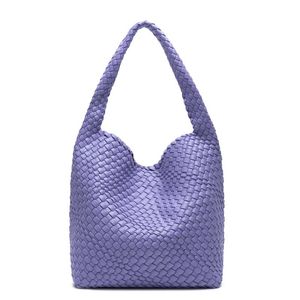 Designer Totebag Mini Candy Handgjorda ihåliga vävda väskor med stor kapacitet Tote Bun Mother Bag One Shoulder Underarm Bag Tide Capacity Artwork Woven Bag