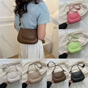 2024 Korean Style Simple Pu Underarm Bag Minority Design Crossbody Bag Women Handbag Girls Fashion Retro Handbag Az
