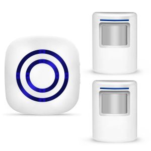 Doorbells Gate Entry Visitor DoorBell Chime Alert Alarm EU Plug Wireless Motion Sensor