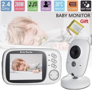 Monitors VB603 Video Baby Monitor 2.4G Camera wireless Camera a due vie Vision Surveillance Security Camera da 3,2 pollici LCD Baby Telefono