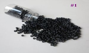 Alüminyum silikon kaplı mikro ringsbeads Tüy için insan saç uzantıları 1000pcs şişe 50mm30m30mm 1 black4321649
