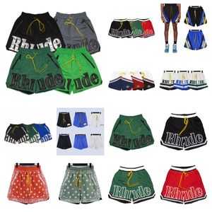 Rhude shorts mens shorts designer shorts Beach Mesh Street Sweatpants Basketball men limited swim knee length elastic waist hip-hop high sports training Shorts S-XL