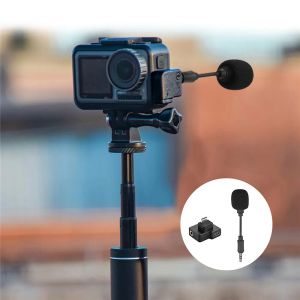 Mikrofony Przenośne 3,5 mm Mini mikrofon Zestaw adaptera audio do DJI OSMO Camera Mini MIC USB Type C Adapter DJI OSMO