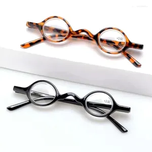 Солнцезащитные очки ретро -бокалы для чтения гипериопия очки пресбиопия пожилые очки мужчины женщины маленький круглый рам