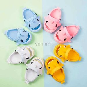 Slipper Child Shark Slipper Summer Boys Garden Shoes Funny Cartoon Cloud Shoes Kids Breattable Sandals Baby Toddler Flip Flops 240408