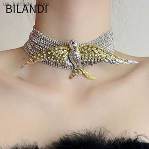 Collane a ciondolo Bilandi Gioielli moderni Mediante Temperamento di lusso Multi strato Flying Bird Choker Collana per regali per donne Accessori popolari24CT16