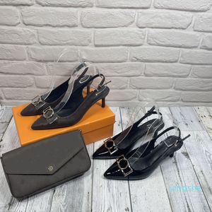 SCARPE STAMPARE STAMPA SANDALI SANDALI SEXY DONNE SLINGBACKS High TAHEL PERSONE 6,5 cm con Box 76089