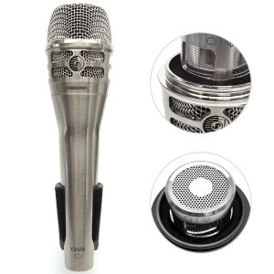 Microfones Microfone portátil Dinâmico Profissional para Shure KSM8 Microfone com fio de karaokê com clipe MIC STEREO STEREEO MIC MIC