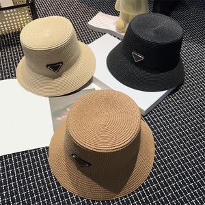 Männer Frauen Eimer Hut Designer Strohhut Mode Raffia Hut Unisex Fischer Hut Brand breit Krempeln Luxus Fischerhüte Sommer Sunhat