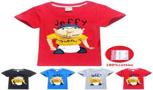 SML Jeffy Printed Kids Tshirts 614t Kids Boys Cartoon Print 100 Tees Tees 115165cm Designer Designer Boys Wholesa468284