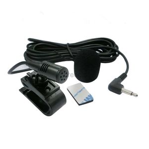 Microfone Micro CAR Rádio Micro CAR Rádio de 3,5 mm Mic Mini Microfone externo com fio para DVD automático Radio 3m Mini Microfono 240408